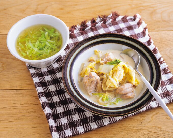 鶏肉と白菜のクリーム煮