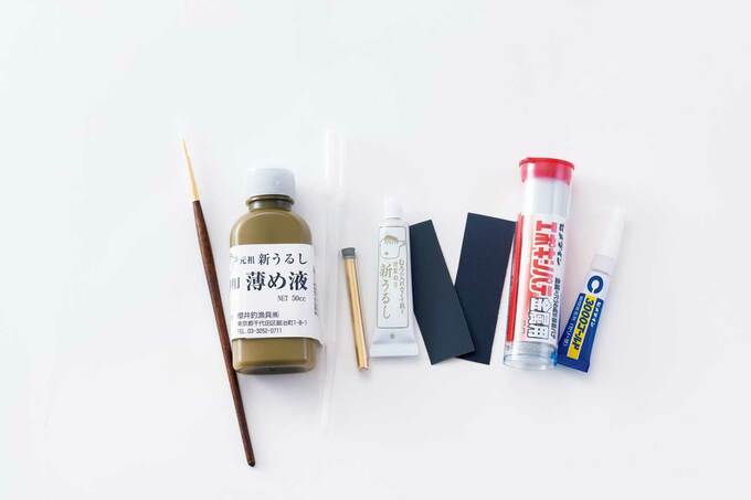 金継ぎに使う道具