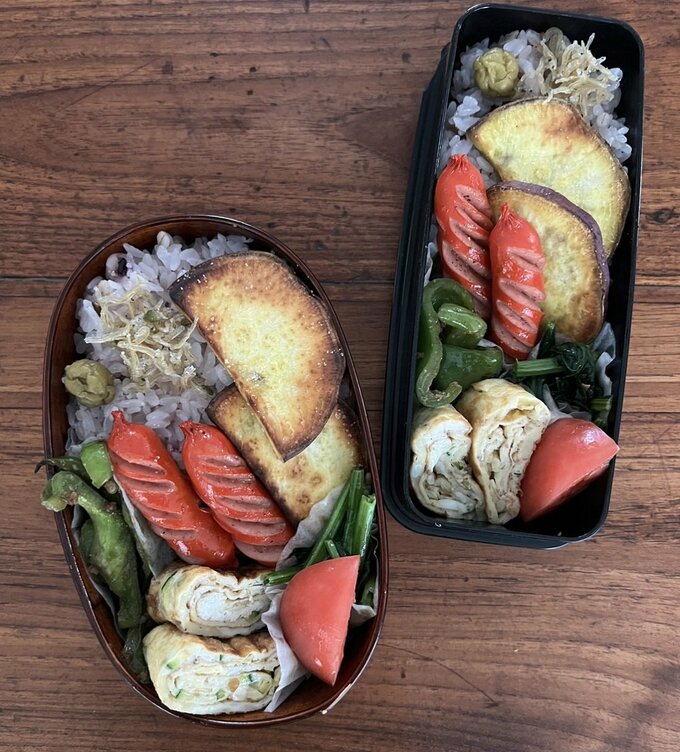 お弁当のソーセージ