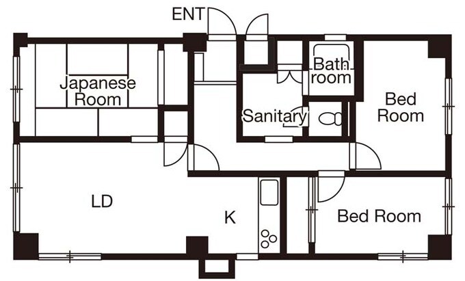リノベーション前の間取り