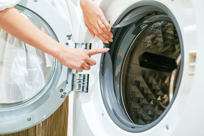 洗濯機のパッキン部分