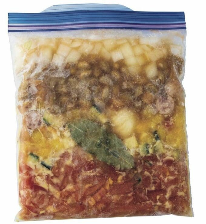 ジップロックにお野菜など