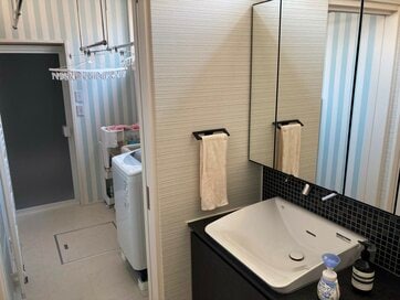 洗面所を独立した間取りにして正解！家事＆入浴がスムーズ、来客時も安心