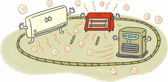 エアコン、ヒーター、電気ストーブ。電気代を節約できるのは？