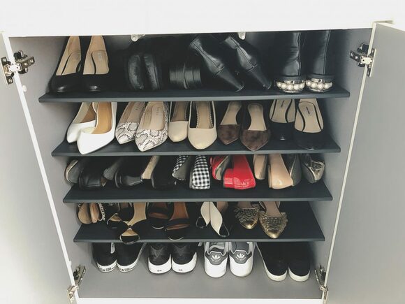 、靴を置く場所を入れ替える