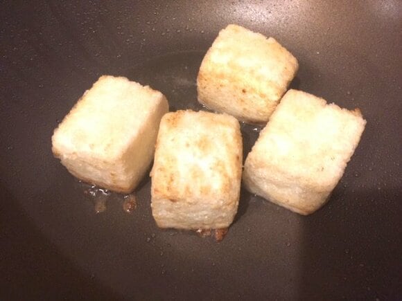 豆腐の甘酢あんかけ