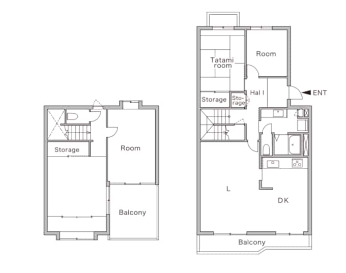 リノベーション前の間取り図