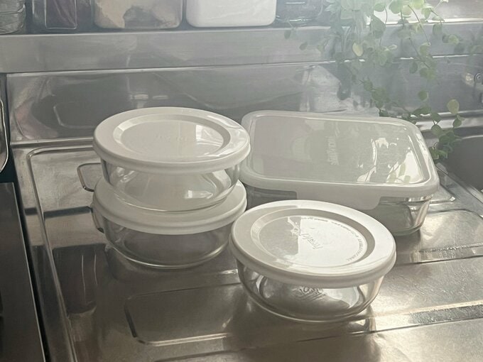 耐熱ガラスの保存容器