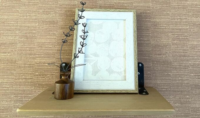 はぎれを入れた写真立て