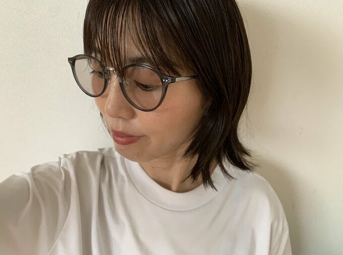 サングラスをかけた様子