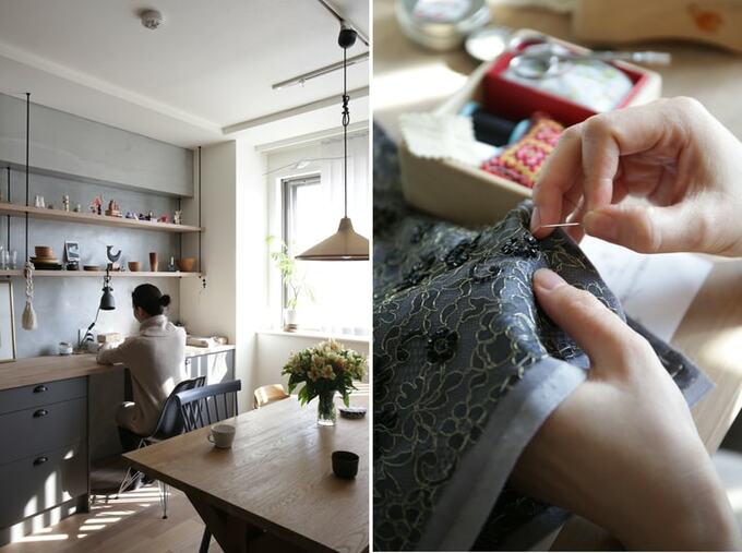 カウンターを趣味スペースに