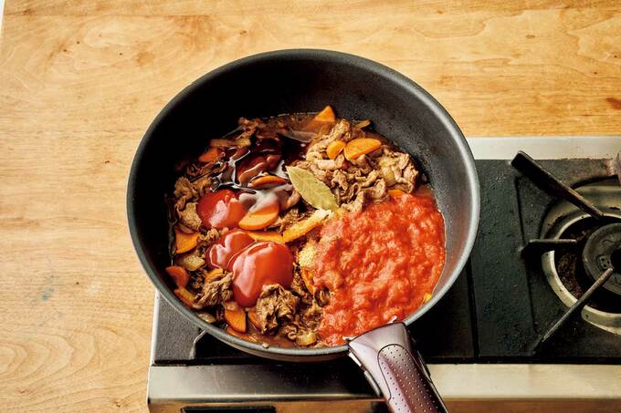 ビーフシチューの製作過程