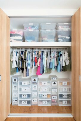 子ども3人の服をまとめて収納！ごちゃごちゃしない一工夫