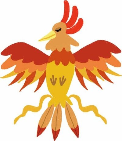 鳳凰のイラスト