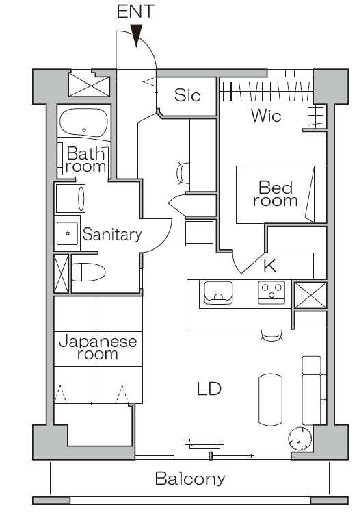 リノベーション後の間取り図