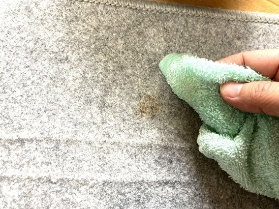 タオルでとんとん