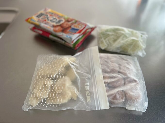 かなさん「秋の始まり、季節の変わり目に捨て活してよかったものリスト」ストック食材写真