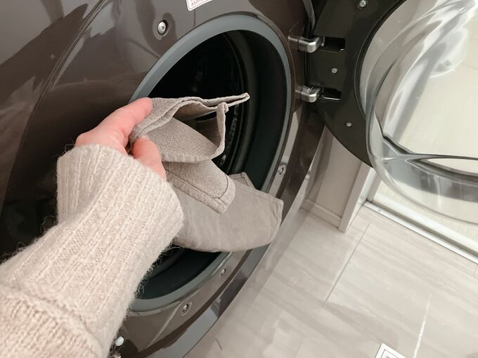 洗濯機に入れる