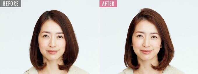 髪型による印象の違い