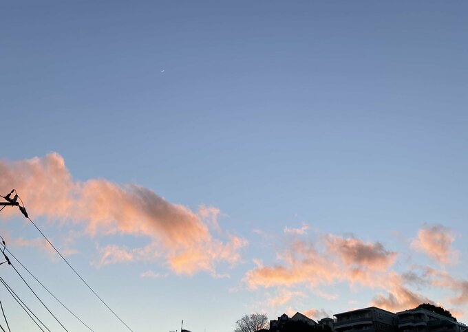 2階リビングから見た夕焼け