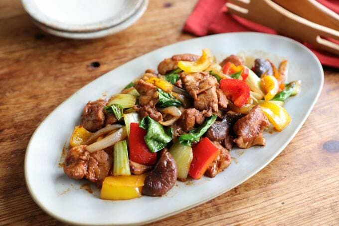 下味冷凍でつくった鶏肉のピリ辛回鍋肉