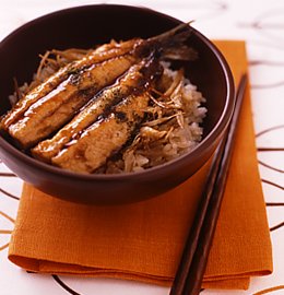 ゴボウとイワシの照り焼き丼