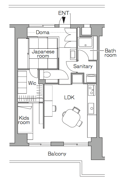 リノベーション後の間取り図