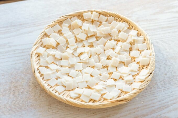 おもちを並べる