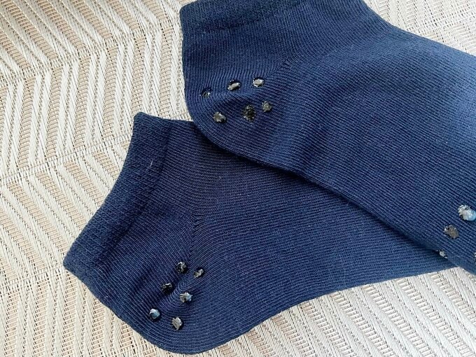 かかと部分の様子