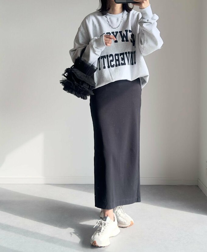 スウェット着まわしコーデ1