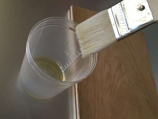 ワトコオイルをハケに