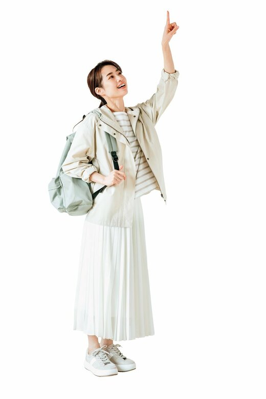 上品なプリーツスカート