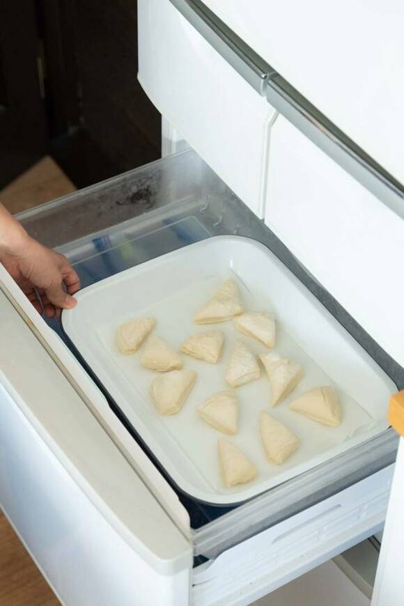 バットの上に生地