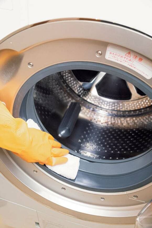 洗濯機パッキン拭き掃除