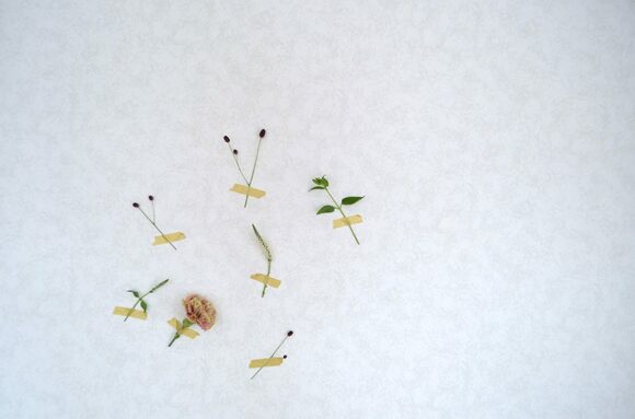 ベッドルームの壁にはる