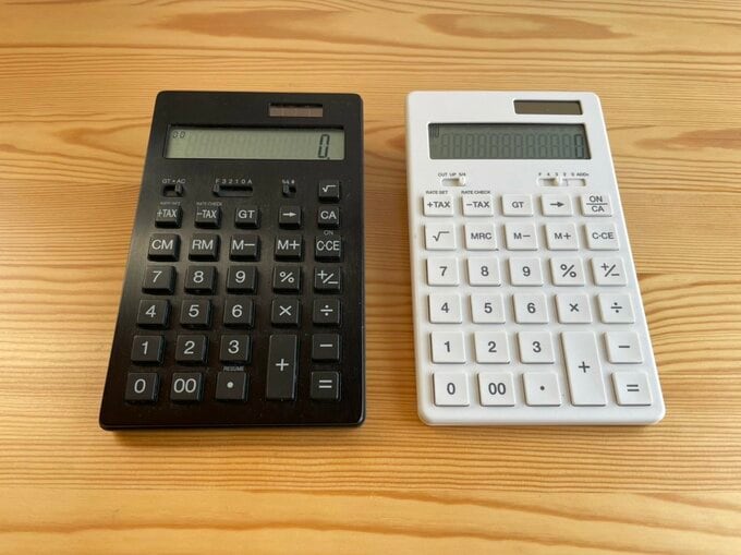無印の電卓