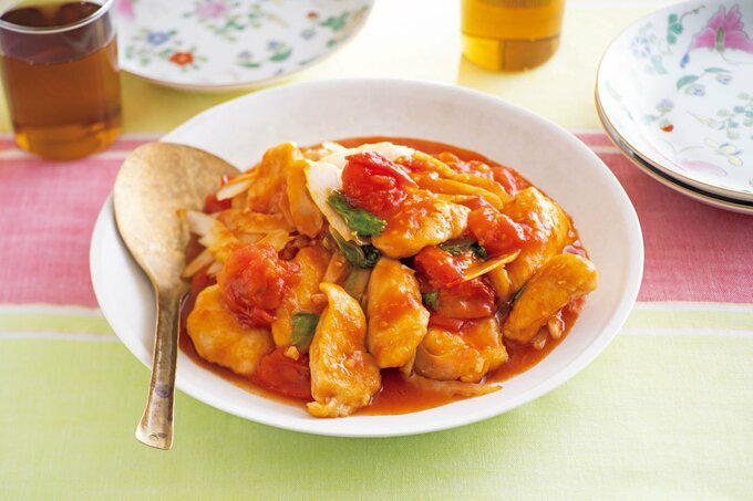 豚肉とセロリのチリソース