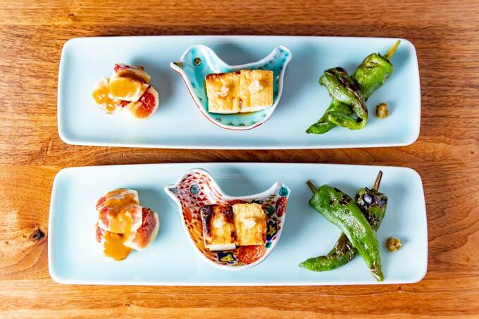 豆皿を重ねれば食卓が立体的に