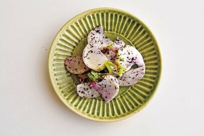 節約食材「カブ・モヤシ・キノコ」の副菜。あえるだけで簡単にもう一品