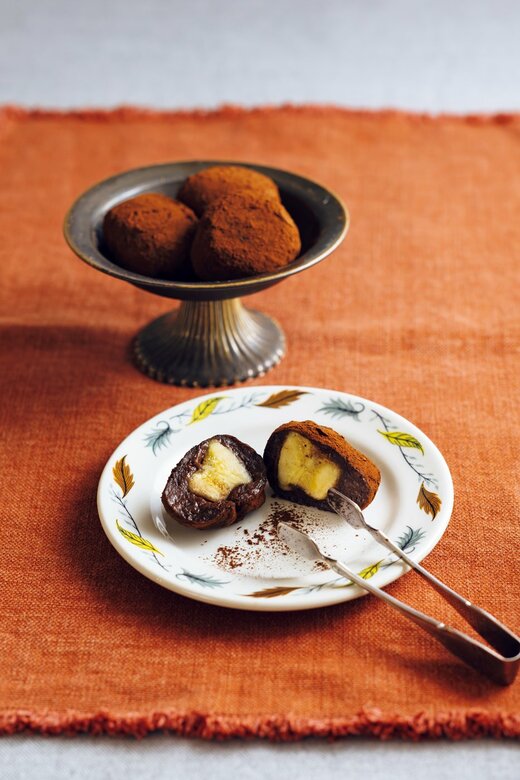 おもちをアレンジしたチョコバナナもち