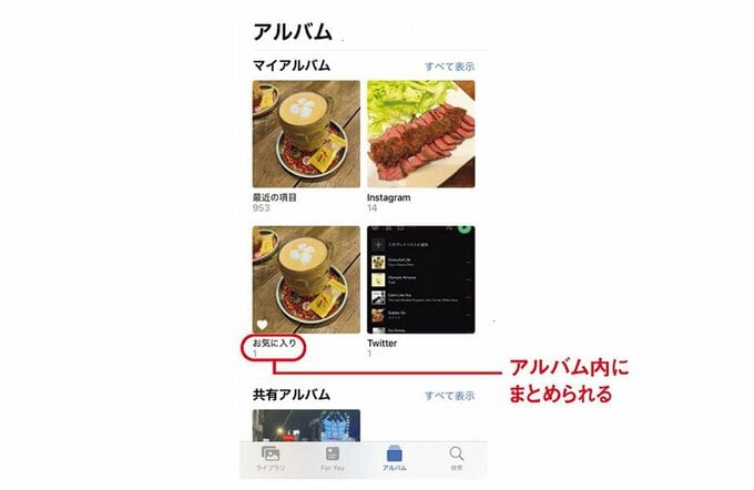 お気に入りマークを付ける方法を説明する画像