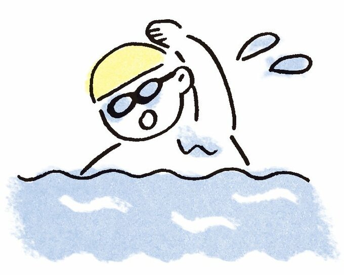 イラスト水泳