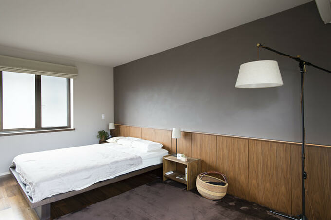 落ち着きある寝室