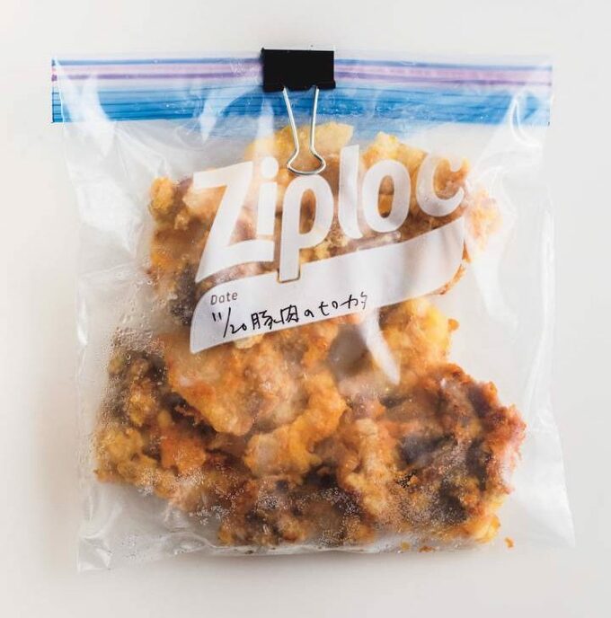 ジップロックに入ったピカタ