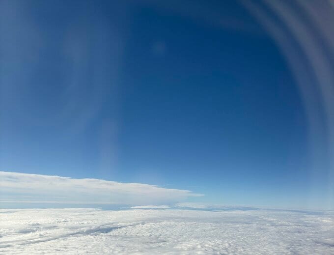 飛行機からの風景