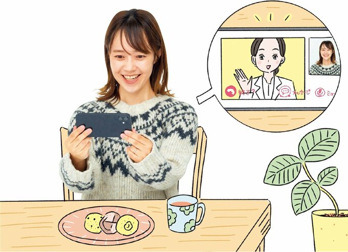 薬の説明はオンライン、 受け取りは郵送が可能