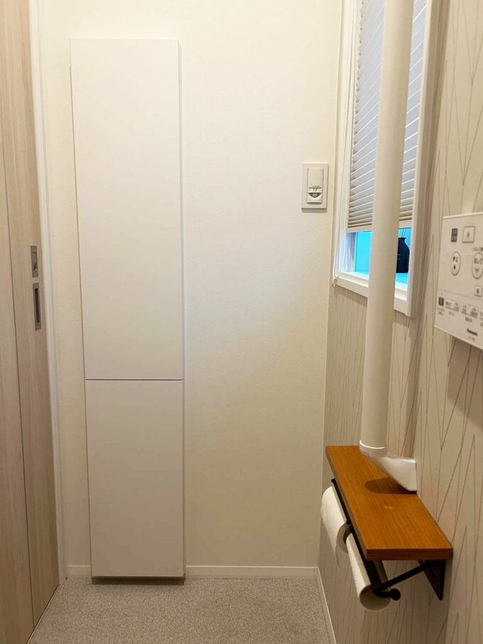 トイレの埋め込み式の収納