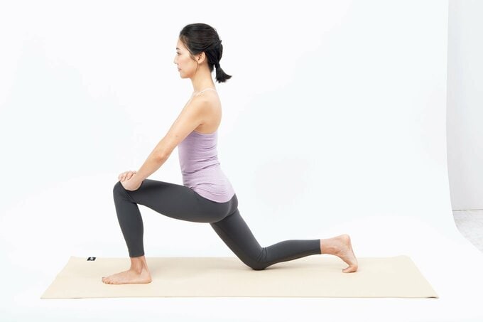 後ろのつま先が曲がっている状態