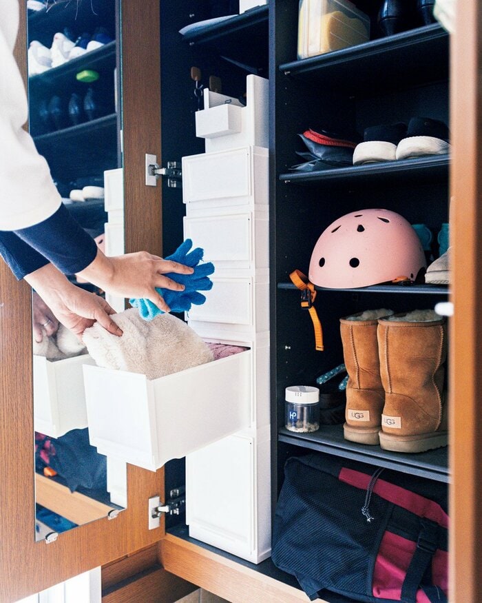 ニトリのボックスで玄関の収納力が上がる。整理のプロ愛用のアイテム5