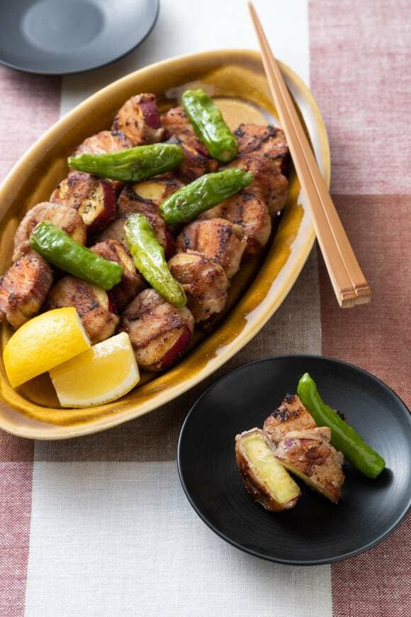 サツマイモの肉巻き焼き